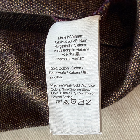 J. Crew Purple Paisley Sweater Polo NWT - Picture 5 of 6